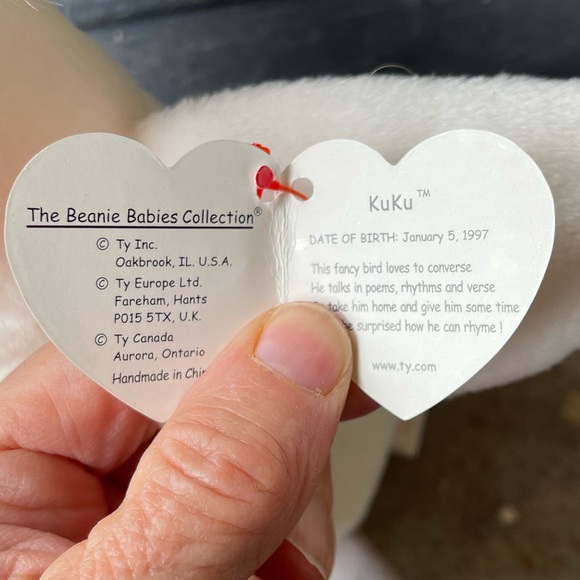 Ty Beanie Baby “Kuku” the Cockatoo (retired) - Picture 3 of 9